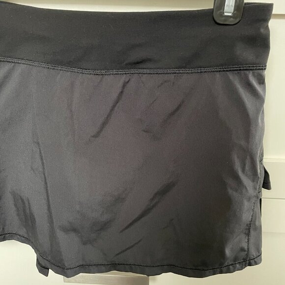 ivivva by Lululemon Set the Pace Skort/Skirt Black Sz 14 Girls/XS Women - Picture 3 of 15